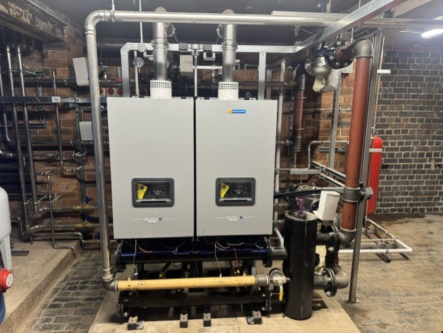 boiler room installation at foxglove school in hinckley