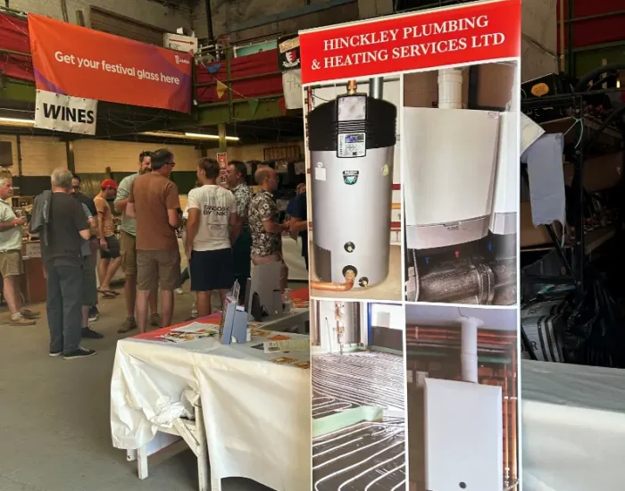 Hinckley Plumbing sponsor at the Rail Ale Festival 2026